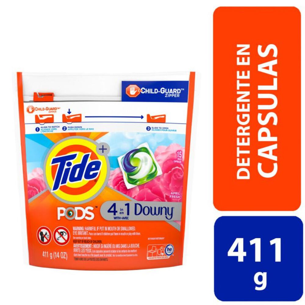Tide Detergente De Ropa Concentrado Con Downy Capsulas 4en1 image number 0.0